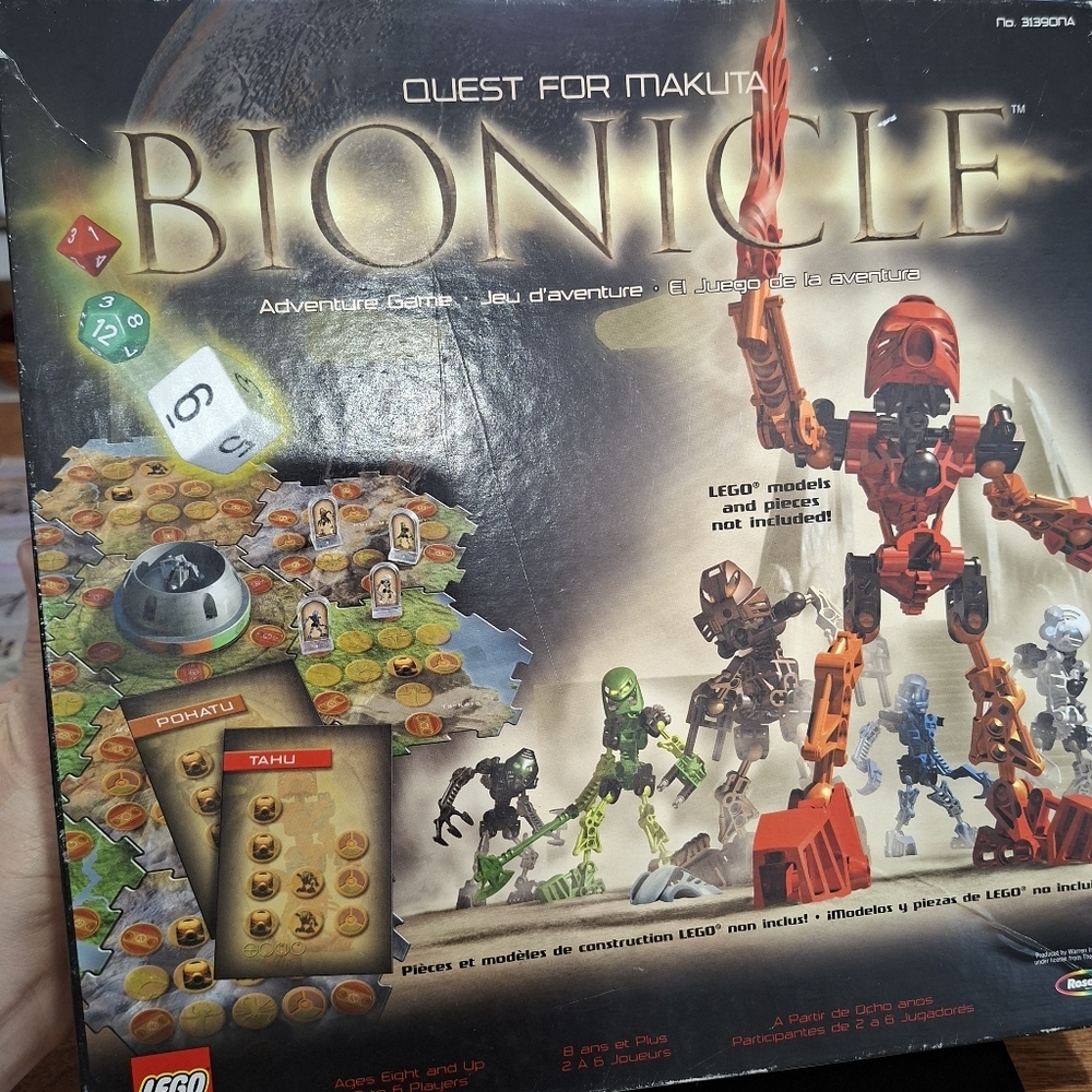 Lego Bionicle Adventure Board Game Quest Makuta MISSING PIECES 2001 Rose Art